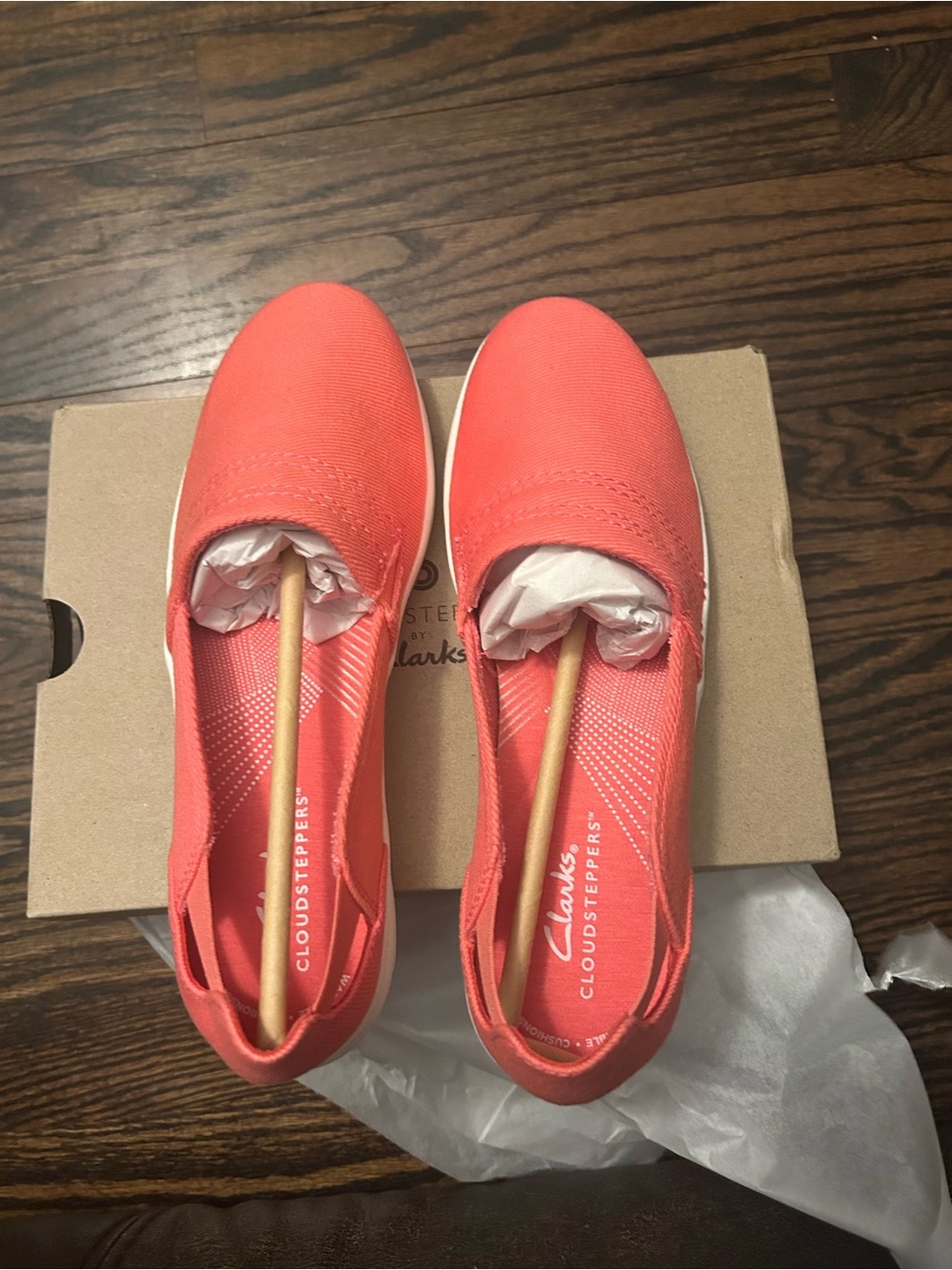 Clarks Coral Slip-On Flats - Women's Cloudsteppers